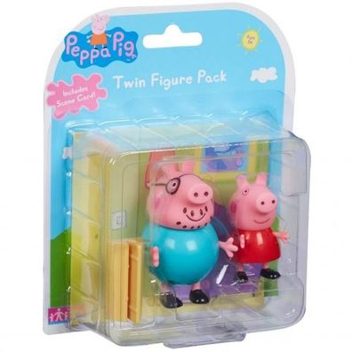 Character Options - Peppa Pig Twin Figure Pack Living Room Scene Card / ...