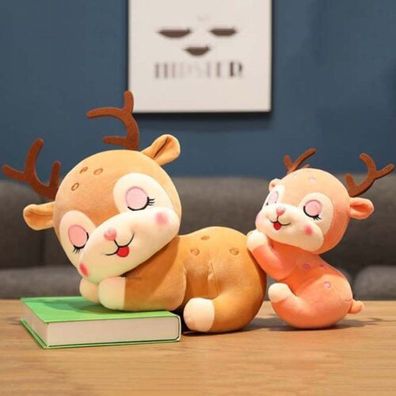 Kuscheltier Spielzeug Plüschtiere Sika Hirsch Elch Plüschpuppe