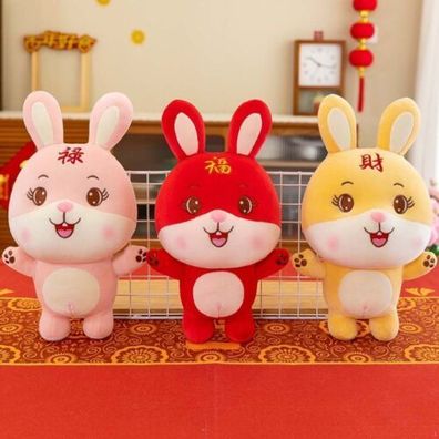 Spielzeug Plüschtiere Hase Plüschpuppe Kaninchen Jahr Maskottchen