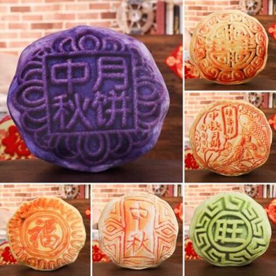 3D Lebensmittel Mooncake Kissen Plüsch Spielzeug Plüschtiere