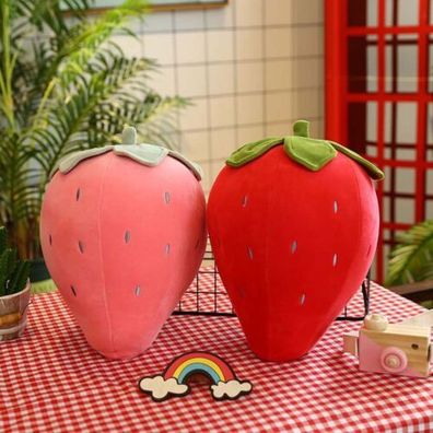 kissen Plüschpuppe Spielzeug Plüschtiere Obst Erdbeere