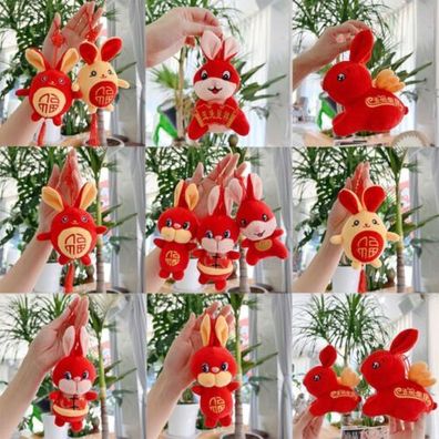 Kaninchen Plüsch Spielzeug Plüschtiere Anhanger Weihnachtsjahr Puppe