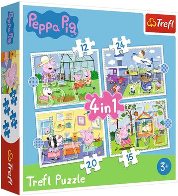 Trefl 34359 Peppa Pig 4in1 Puzzle