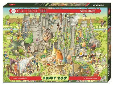 HEYE 29727 Marino Degano Funky Zoo Jurassic Habitat 1000 Teile Puzzle