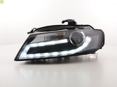 Scheinwerfer Set Daylight LED Tagfahrlicht Audi A4 2008-2011 schwarz