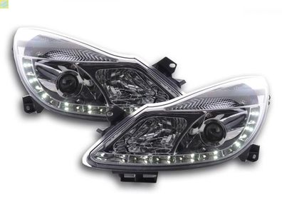 Scheinwerfer Set Daylight LED TFL-Optik Opel Corsa D 06- chrom