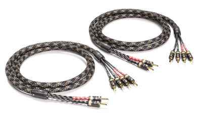 Viablue "SC-4" Silver Series / HighEnd Speaker-Kabel bi-wiring / Bananas T8 / Cobra