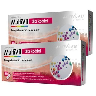Multivitamin + Mineralien Vitamin Und Mineral Complex Für Frauen 60 Kapseln x2