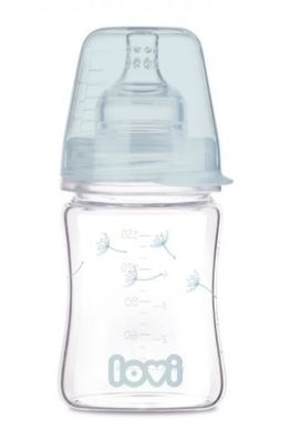 Lovi, Babyflasche 150 ml, Diamond Glass Botanic 74/105