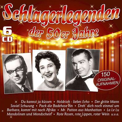 Various Artists: Schlagerlegenden der 50er Jahre: 150 Originalaufnahmen