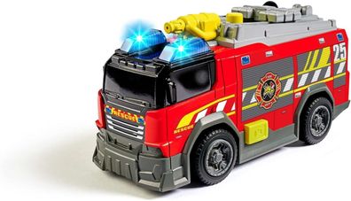 Dickie Toys – Feuerwehrauto – mit echter Wasserspritze, Sirene und Licht, Kinder