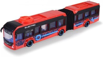 Dickie Toys - Spielzeug-Bus Volvo (rot) – lenkbarer City Bus (40 cm), Kinder