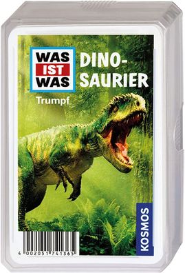 KOSMOS 741365 was ist was Dinosaurier Trumpfspiel, Kinder Quartett Kartenspiel