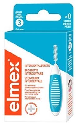 Elmex Interdentalbürsten, 8 Stk., zur effektiven Zahnzwischenraumreinigung