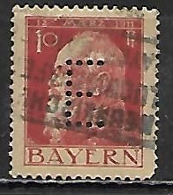 Altdeutschland Bayern Dienstmarke gestempelt Michel-Nummer 8