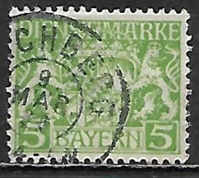 Altdeutschland Bayern Dienstmarke gestempelt Michel-Nummer 17