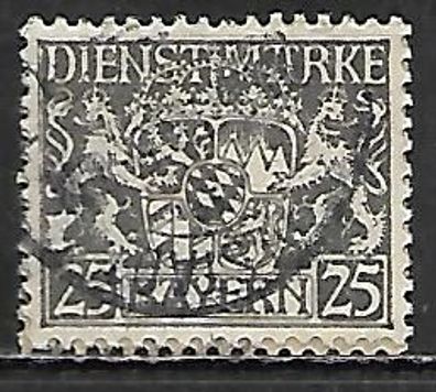 Altdeutschland Bayern Dienstmarke gestempelt Michel-Nummer 21