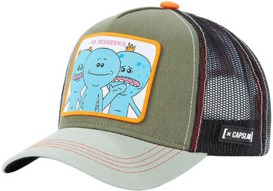 Capslab Mr. Meeseeks Trucker Cap - Rick and Morty Cartoon Snapback Kappen Mützen Capy