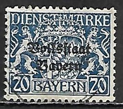 Altdeutschland Bayern Dienstmarke gestempelt Michel-Nummer 35
