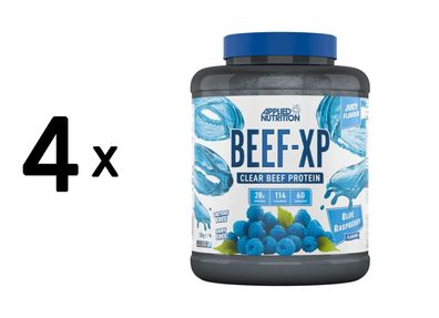 4 x Applied Nutrition Beef-XP (1800g) Blue Raspberry