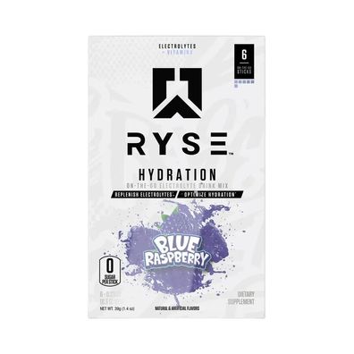 RYSE Hydration Sticks (6 Serv) Blue Raspberry