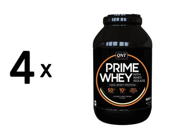 4 x QNT Prime Whey (2kg) Cookies and Cream
