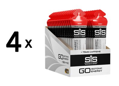 4 x SIS GO Energy + Caffeine Gels (30x60ml) Berry