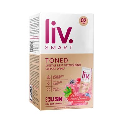 USN Liv. Smart Toned Sachets (20x5g) Mixed Berries