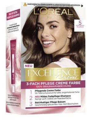 L'Oréal Excellence Creme Haarfarbe Nr. 5 - 1 Stück