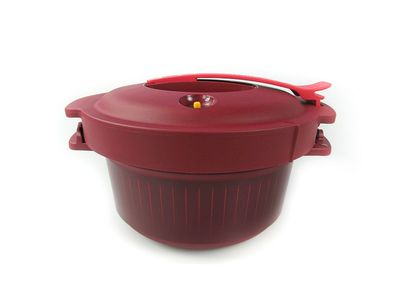 Tupperware 2. WAHL Mikrowelle MicroQuick Schnellkochtopf rot Mikro Druck Micro