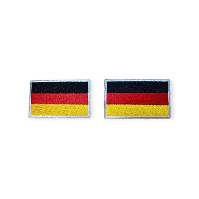 Deutschlandflaggen 3x5 cm gestickt zum aufbügeln