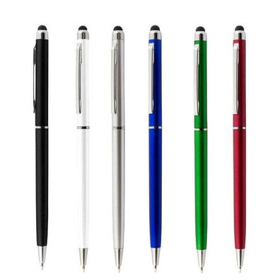 161010 - 100 Stück Schlanker Touchpen Kugelschreiber mit Ihrem Logo, Werbeaufdruck, W