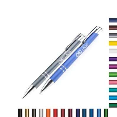 161039 - 100 Stück Kugelschreiber aus Metall mit Ihrem Logo, Werbeaufdruck, Werbung,