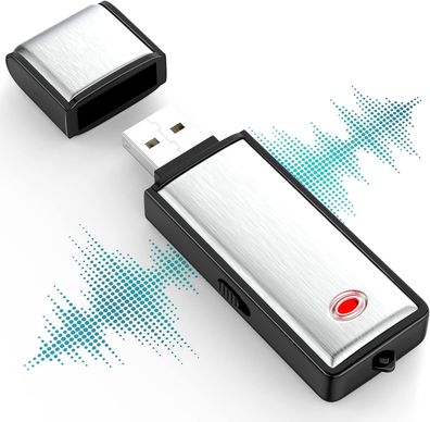 Mini Spion Abhörgerät Wanze Voice Recorder Diktiergerät Spy 8GB Recorder USB Audio
