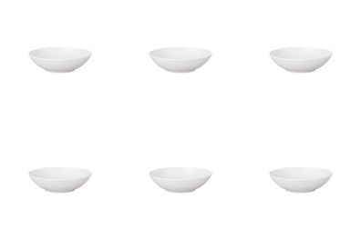 6 x Suppenteller 20 cm - Rosenthal TAC Gropius WEISS - 11280-800001-10320