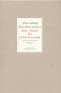 Bargfelder Ausgabe. Werkgruppe I. Romane, Erz?hlungen, Gedichte, Juvenilia, ...