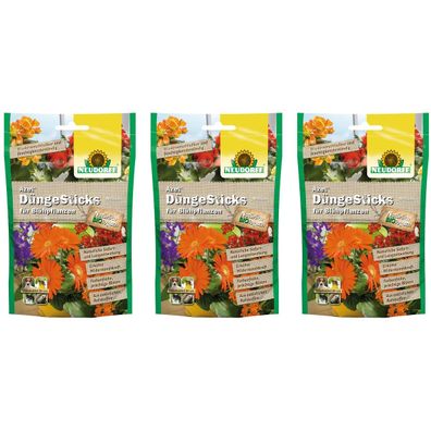 3er Set - Neudorff® Azet® DüngeSticks für Blühpflanzen BIO logisch 3 x 40 Sticks