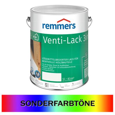 Remmers Venti-Lack 3in1 Decklack Fensterlack 5L Farbwahl Sonderton