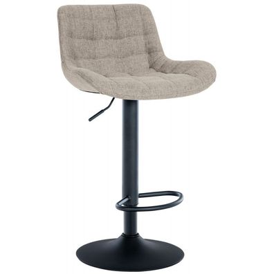 Barhocker Tover Stoff (Farbe: taupe)