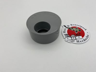 110 mm auf 1x 50 mm Einsatz Reduzierung von Einsatz für KG Rohr Muffe
