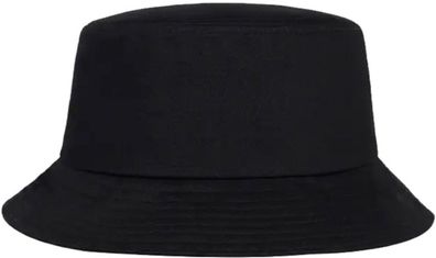 Einfarbiger Schwarzer Unisex Fischerhut - Hüte Sonnenhüte Eimerhüte Bucket Hats