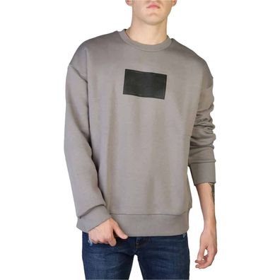 Calvin Klein Herren Baumwolle Sweatshirt - Grau
