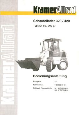 Kramer Allrad Betriebsanleitung Schaufellader 320 420