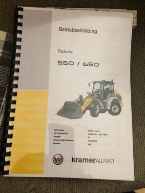 Kramer Allrad Betriebsanleitung Radlader 550 / 650