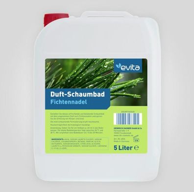 evita Duftschaumbad Fichtennadel 5 Liter (Gr. 5 L)