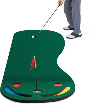 300 x 96cm Golf Puttingmatte, Golfmatte für Indoor & Outdoor, Golf Übungsmatte