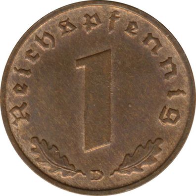 Deutsches Reich 1 Pfennig 1937 D Jaeger Nr 361*