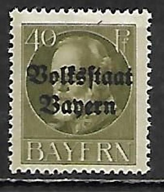 Altdeutschland Bayern postfrisch Michel-Nummer 124A
