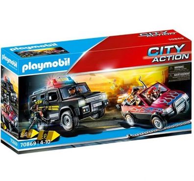 Playmobil 70869 - City Action Police Pursuit of Bank Robbers - Playmobil...