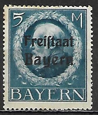 Altdeutschland Bayern postfrisch Michel-Nummer 168A